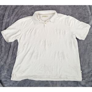 Tommy Bahama Palm Pattern Polo Mens Size Xl